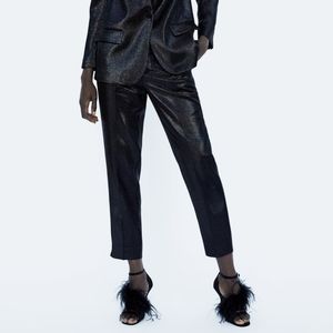 ZARA shiny suit trousers